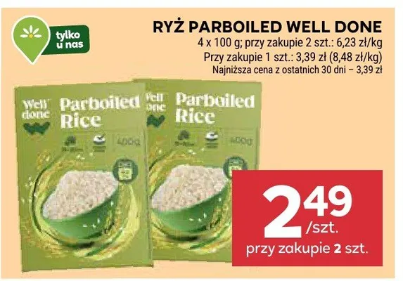 Ryż parboiled well done promocja w Stokrotka