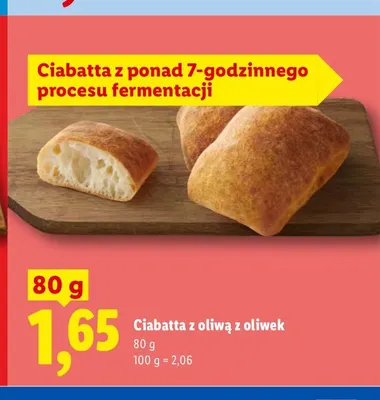 Ciabatta z oliwą z oliwek promocja w Lidl