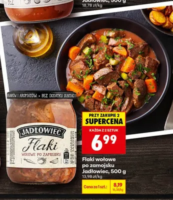 Flaki wołowe po zamojsku Jadłowiec promocja w Biedronka