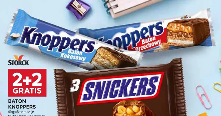 Baton Knoppers kokosowy promocja w Stokrotka