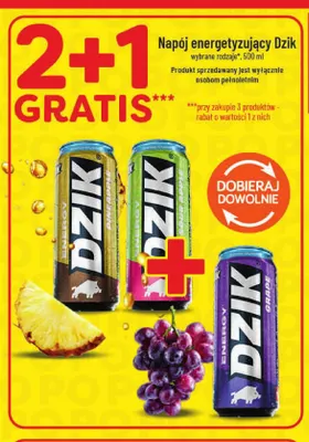 Napój energetyzujący Dzik Pineapple promocja w POLOmarket