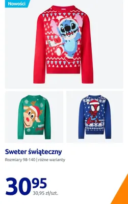 Sweter świąteczny promocja w Action
