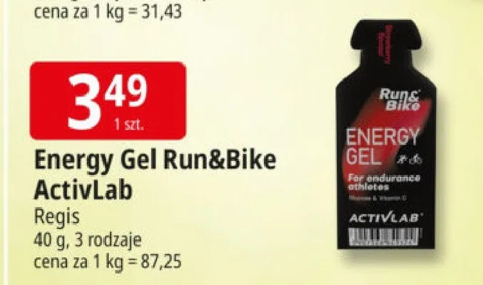 Energy Gel Run&Bike ActivLab promocja w Leclerc
