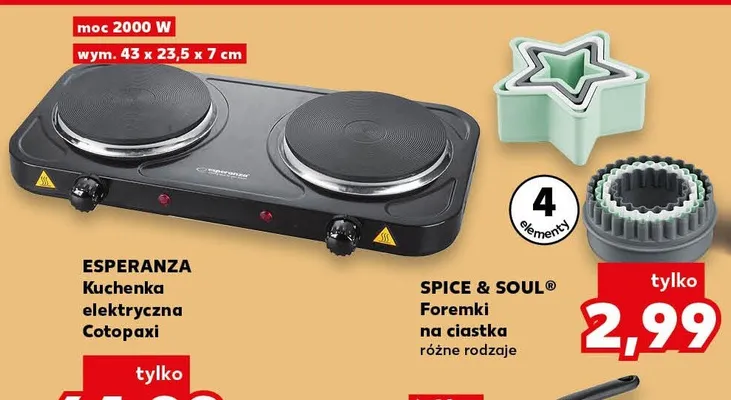 Foremki na ciastka Spice & Soul 4 elementy promocja w Kaufland
