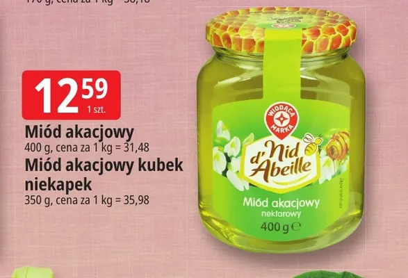 Miód akacjowy Nid d'Abeille promocja w Leclerc