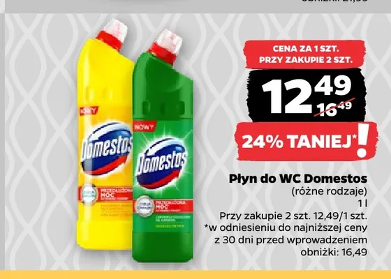 Płyn do WC Domestos promocja w Netto