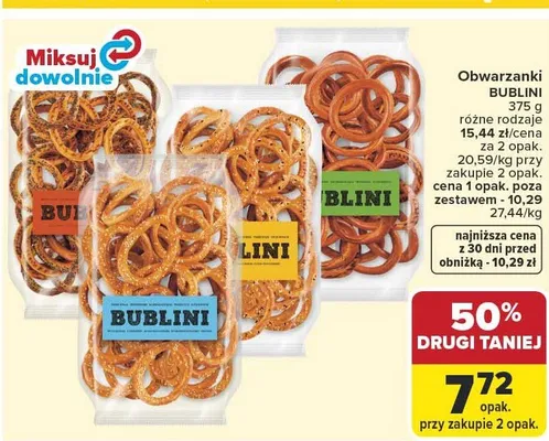 Obwarzanki Bublini promocja w Carrefour Market