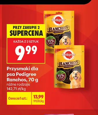 Przysmaki dla psa Pedigree Ranchos promocja w Biedronka