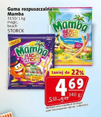Guma rozpuszczalna Mamba beach promocja w Prim Market