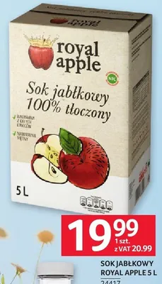 Sok jabłkowy Royal Apple 5L promocja w Selgros
