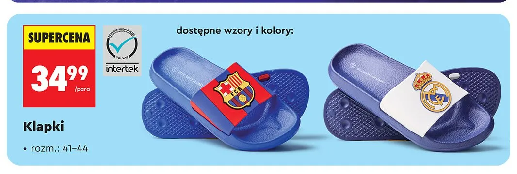 Klapki promocja w Biedronka