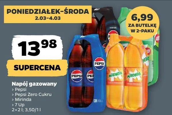 Napój gazowany 2x2 l 7up promocja w Netto
