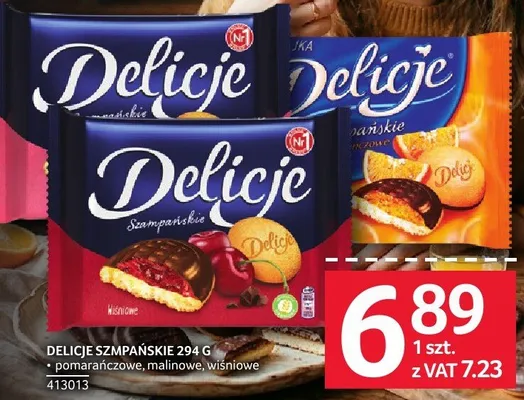 Ciastka Delicje szampańskie 294 g promocja w Selgros