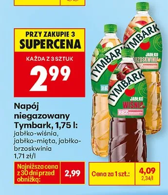 Napój niegazowany jabłko-mięta promocja w Biedronka