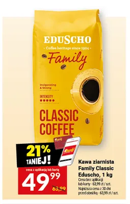 Kawa ziarnista Family Classic Eduscho promocja w Twój Market