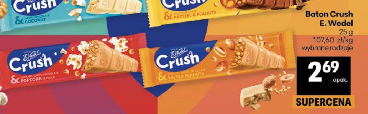 Baton Crush E.Wedel promocja w Delikatesy Centrum