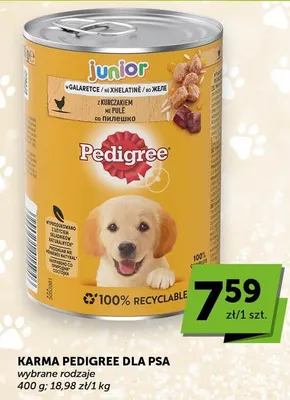 Karma dla psa junior z kurczakiem promocja w Groszek