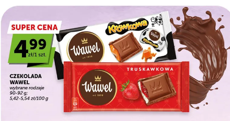 Czekolada Wawel Truskawkowa promocja w ABC