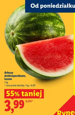 Arbuzy drobnopestkowe luzem promocja w Lidl