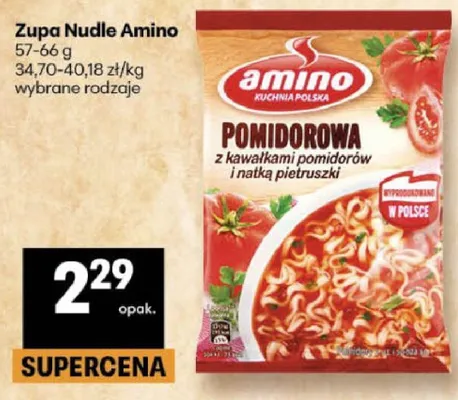 Zupa pomidorowa z kawałkami pomidorów i natką pietruszki promocja w Delikatesy Centrum