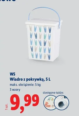 Wiadro z pokrywką promocja w Lidl