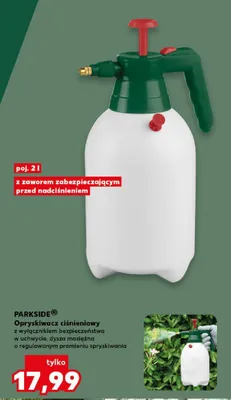 Spryskiwacz ciśnieniowy 12 v Parkside promocja w Kaufland