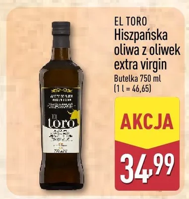 Hiszpańska oliwa z oliwek extra virgin promocja w Aldi