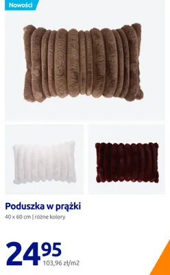Poduszka w prążki 40x60 cm promocja w Action