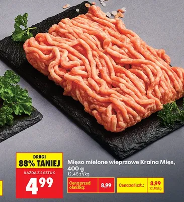 Mięso mielone wieprzowe 400 g promocja w Biedronka