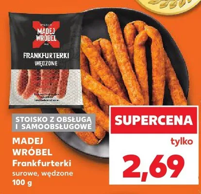 Frankfurterki surowe, wędzone promocja w Kaufland
