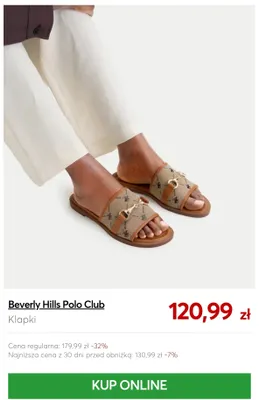 Klapki Beverly Hills Polo Club promocja w eobuwie.pl