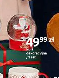 Kula dekoracyjna ze śniegiem Joyful Xmas promocja w Empik