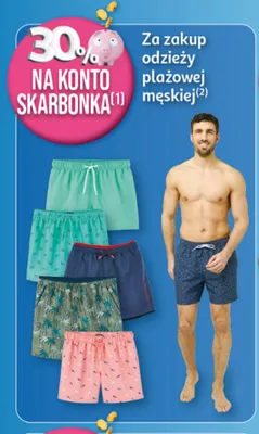 Odzież plażowa męska promocja w Auchan