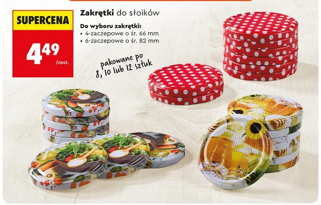 Zakrętki do słoików promocja w Biedronka