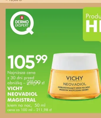 Krem na noc Vichy Neovadiol Magistral promocja w Super-Pharm
