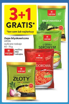 Zupa błyskawiczna Vifon promocja w Intermarche