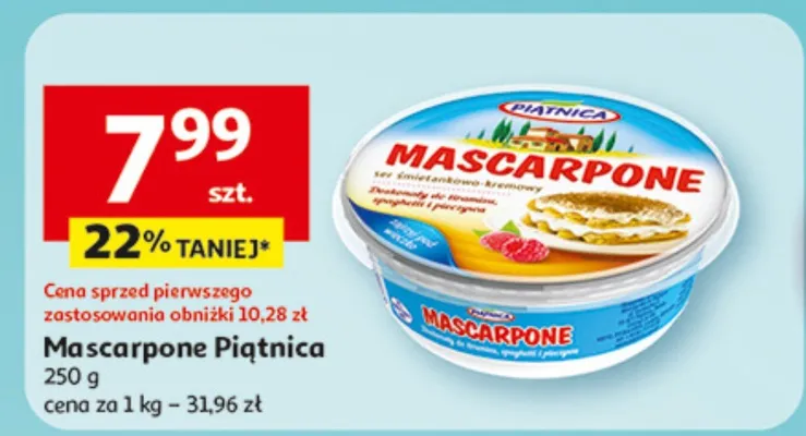 Mascarpone promocja w Auchan