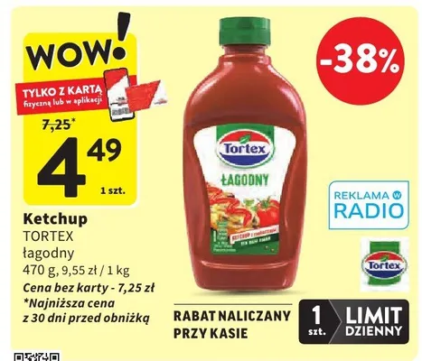 Ketchup łagodny promocja w Intermarche