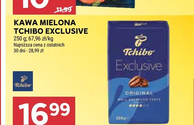 Kawa mielona Tchibo Exclusive promocja w Stokrotka