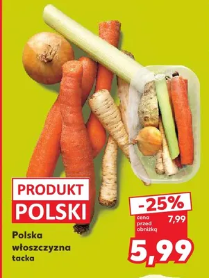 Włoszczyzna polska tacka Kaufland promocja w Kaufland