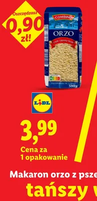 Makaron orzo z pszenicy durum Combino promocja w Lidl