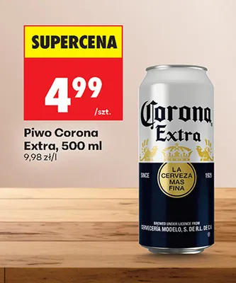 Piwo Corona Extra promocja w Biedronka