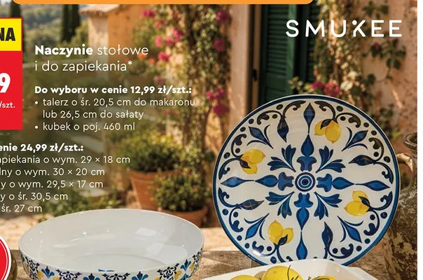 Talerz do sałaty o śr. 26,5 cm Smukee promocja w Biedronka