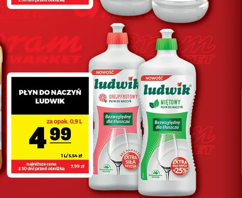 Płyn do naczyń Ludwik Grejpfrutowy promocja w Gram Market
