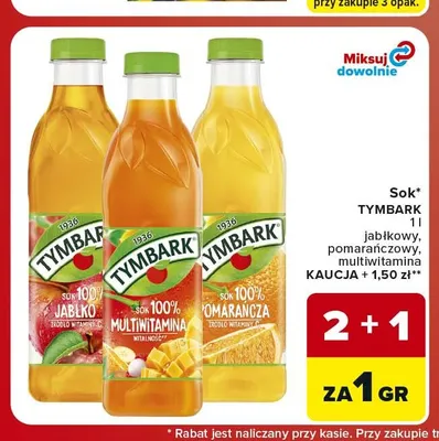 Sok Tymbark multiwitamina promocja w Carrefour Market