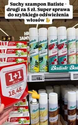 Suchy szampon Batiste 200ml różne rodzaje promocja w Auchan