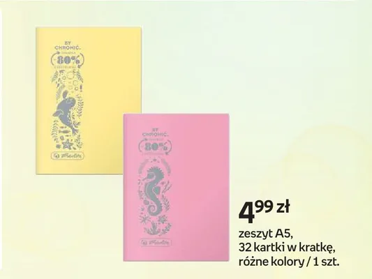 Zeszyt A5 32 kartki w kratkę By Chrono różne kolory promocja w Empik