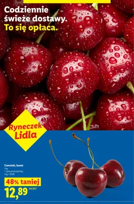 Czereśnie luzem Ryneczek Lidla promocja w Lidl