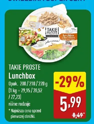 Lunchbox, różne rodzaje promocja w Aldi