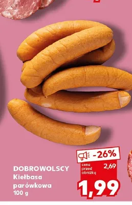 Kiełbasa krucha podkarpacka Dobrowolscy promocja w Kaufland